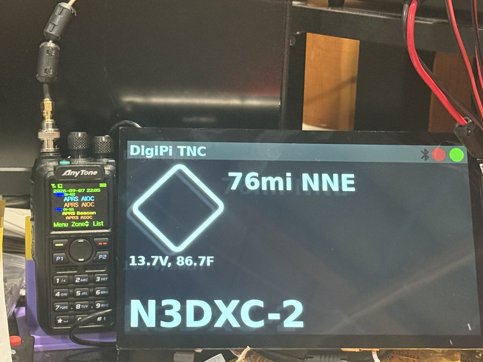Anytone 878uvii and 10 inch screen
